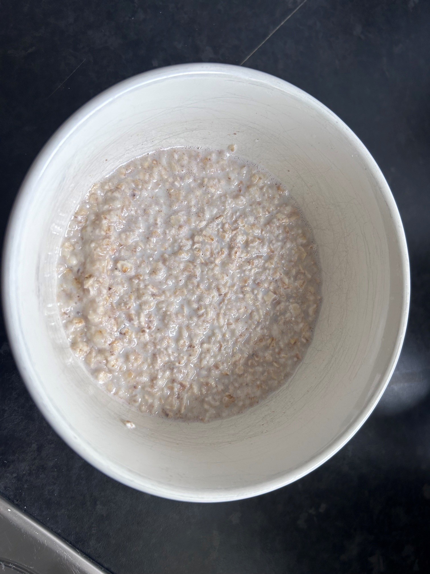 Hot porridge made from Lazy Joes Oates